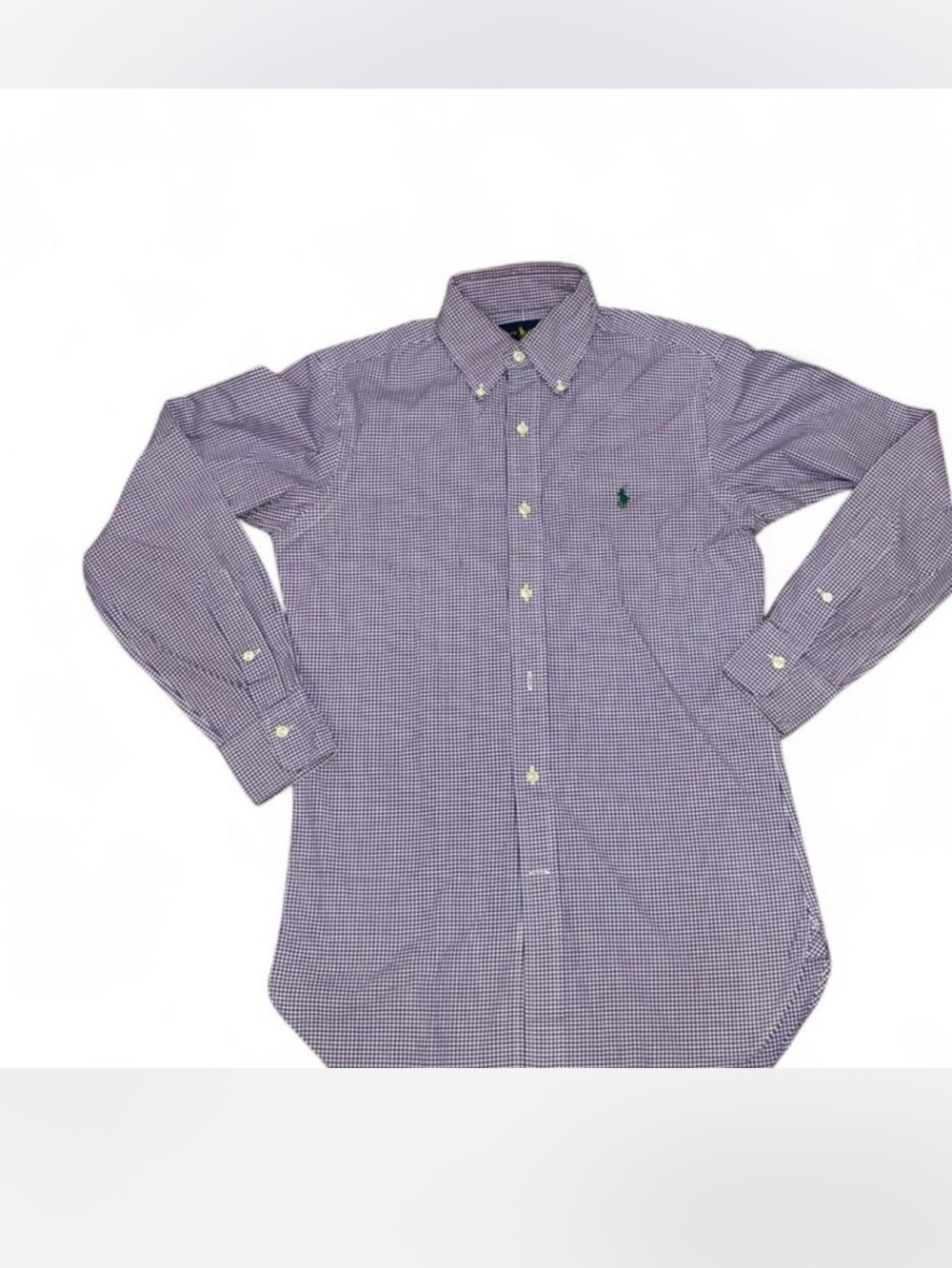 Ralph Lauren Purple Gingham Button-Down Shirt - Men's